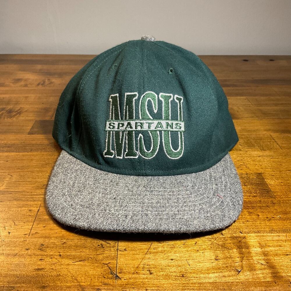 Vintage Michigan State Spartans NutMeg Snapback Hat